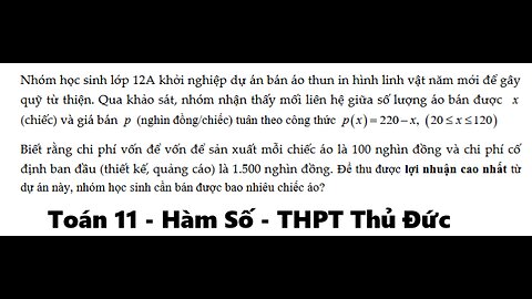 THPT Thủ Đức: Nhóm học sinh lớp 12A khởi nghiệp dự án bán áo thun in hình linh vật năm mới để gây