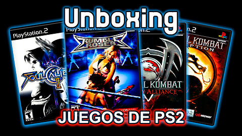 Unboxing de juegos de lucha de PlayStation 2 (PS2) Pack 1 : Rumble Roses, Soulcalibur II y otros