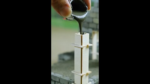 How to build house pillars #vfuho#house #miniature #shorts