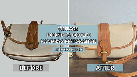 How to Clean & Restore a Vintage Dooney & Bourke Equestrian Bag | RARE Thrifted Find | AWL Cleaning