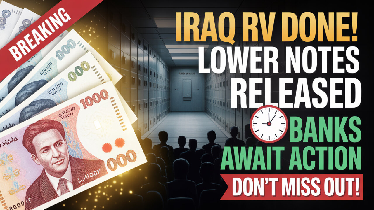 Iraqi Dinar 💥 Iraq RV Done – Lower Notes Released, Banks Await Action!