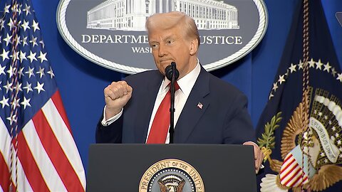 PRESIDENT TRUMP SPEAKS AT DEPARTMENT OF JUSICE