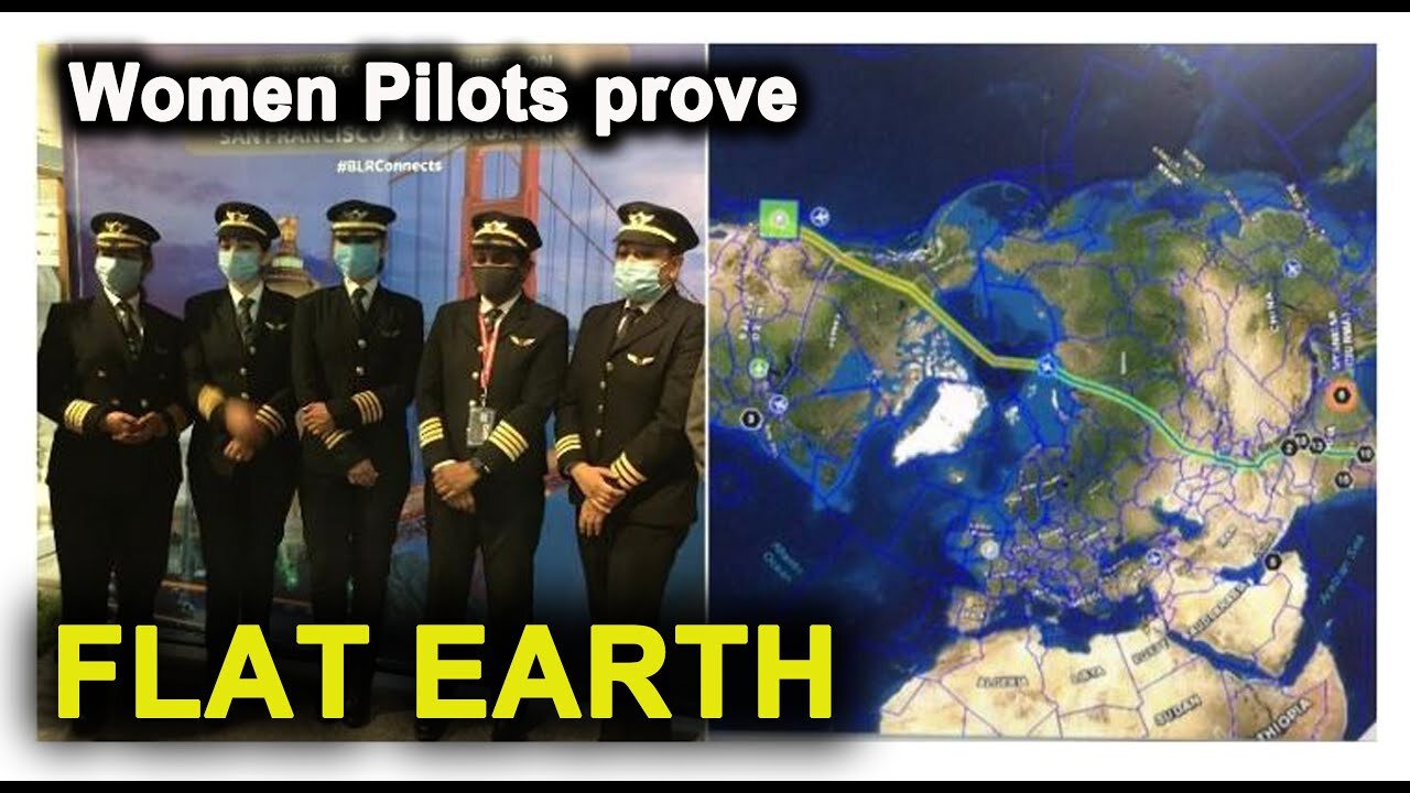 AIR INDIA flight AI176 (all-women pilots_ just proved FLAT__EARTH