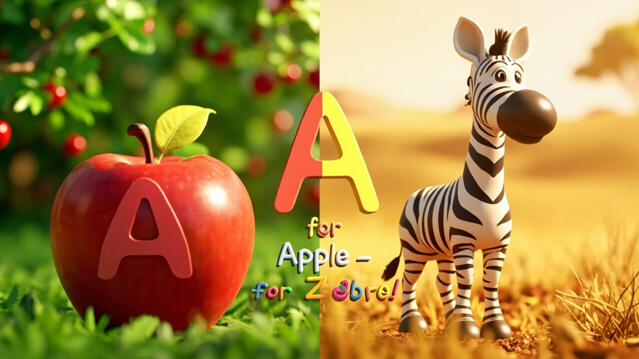 "A to Z Alphabet Learning | Fun 3D ABC Video for Kids!"