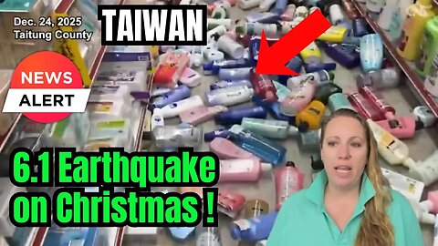 MAXIMUM seismic INTENSITY REACHED ! M6.1 hits Taiwan with a loud roar and bang - Residents in fear !