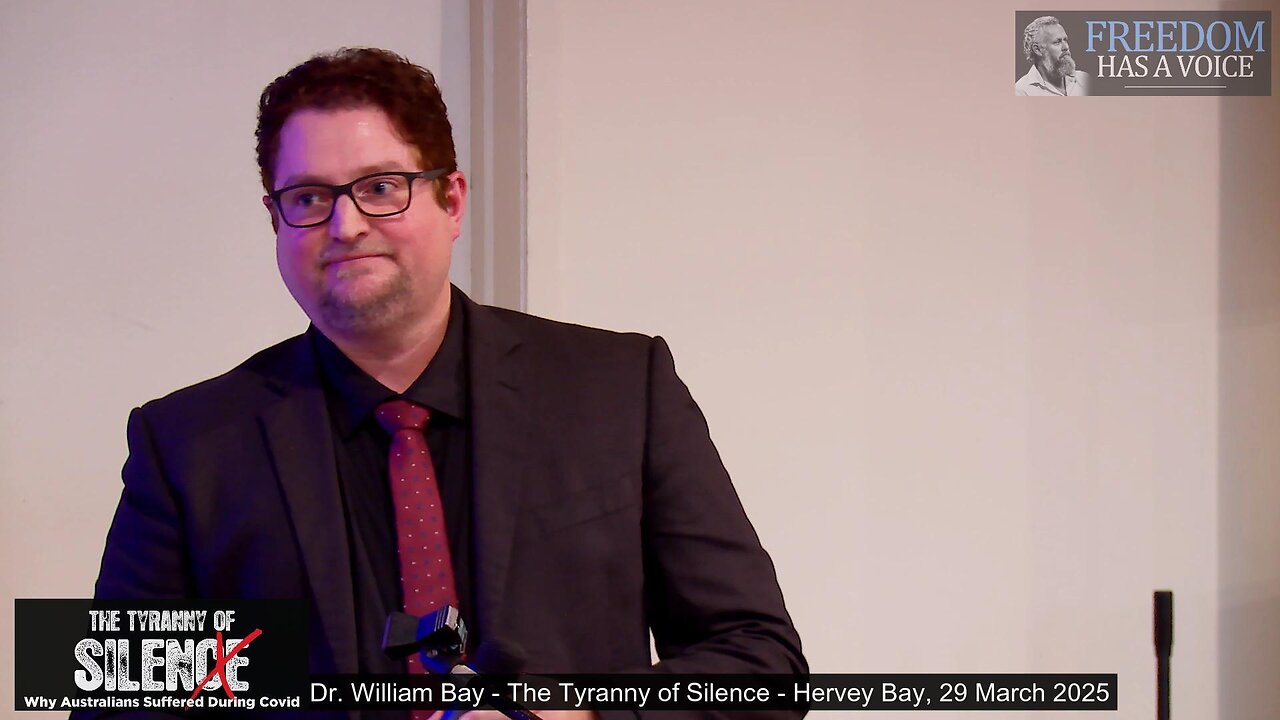 Dr. William Bay addresses The Tyranny of Silence seminar - 29 March 2025