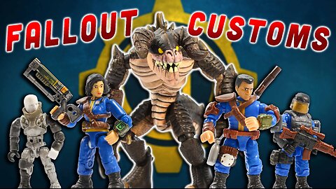 FALLOUT Mega Construx CUSTOMS by Flustered - Fallout Micro Action Figures