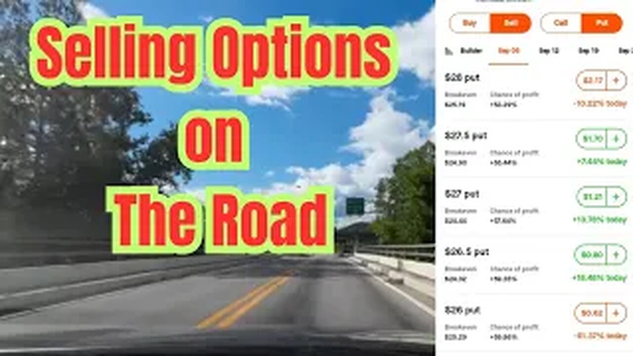 Selling Options On The Road - work anywhere
