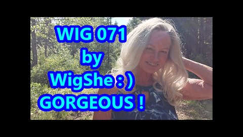 Gorgeous Human Hair Wig by WigShe !! | Ashy Blonde Wavy Wig 071 with Swiss Lace Front & Top : )