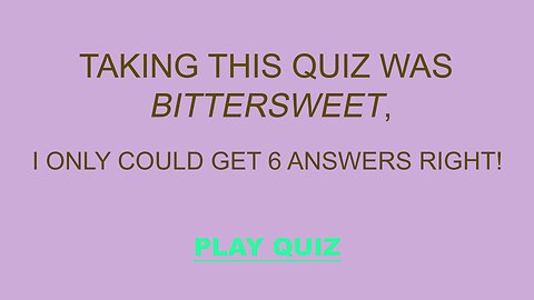 Mixed Knowledge Quiz