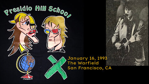 January 16, 1993 - Todd Rundgren at The Warfield (Presidio Hill School Benefit ; Complete Set)