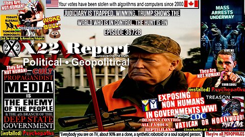 Ep 3672b - Judiciary Is Trapped, Winning, Trump Shows The World Who Is In Control, The Hunt Is On