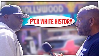 Jesse Lee Peterson Street Interviews: WHTE HISTORY MONTH on Hollywood Boulevard