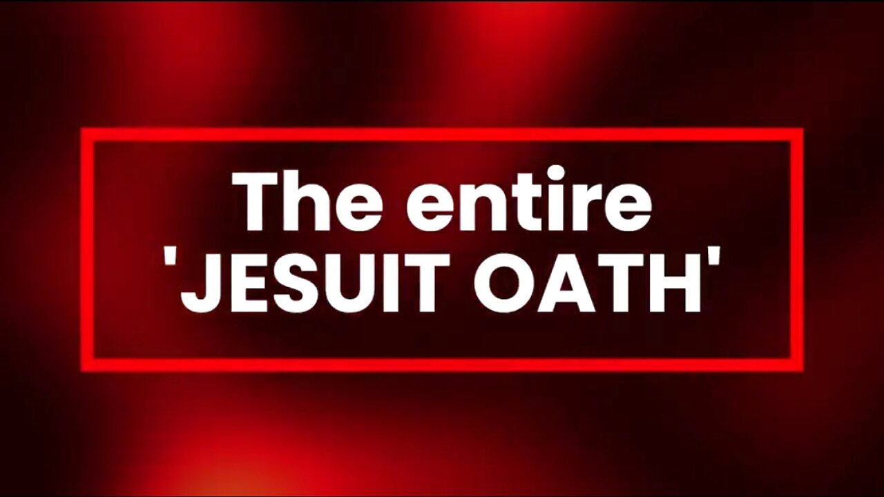 FULL JESUIT OATH 🔥