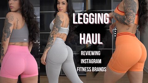 HOT GIRL LEGGING HAUL Reviewing Instagram Fitness Brands