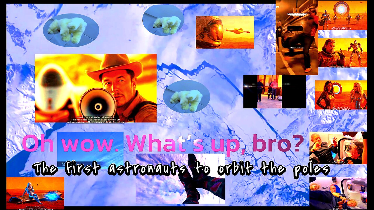 The first astronauts to orbit the poles . Grok created this script