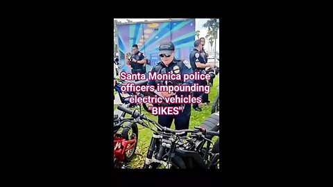 Police impounds electric bikes