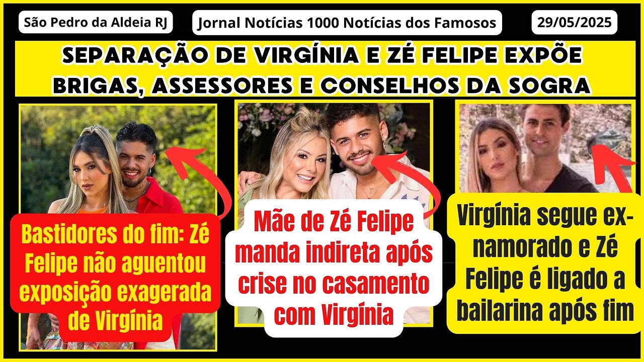 Separação de #VirgíniaFonseca e #ZéFelipe expõe brigas, assessores e conselho de #PolianaRocha fala.