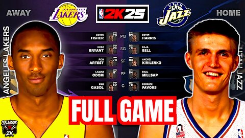 LAKERS vs JAZZ | NBA 2K25 | FULL GAME