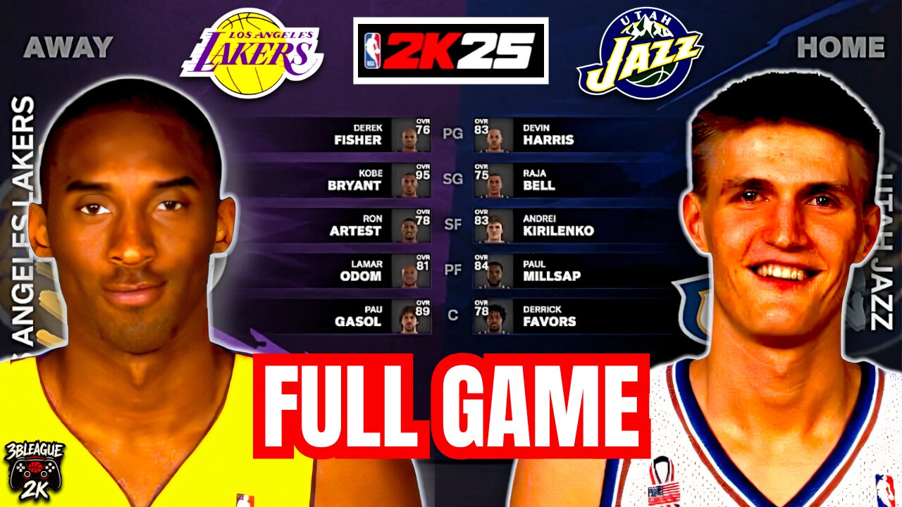 LAKERS vs JAZZ | NBA 2K25 | FULL GAME