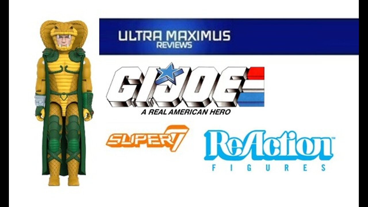 🔥 Serpentor | ReAction+ Figures | Super7