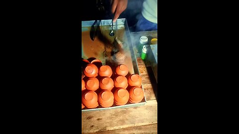Stock footage of malai tea making