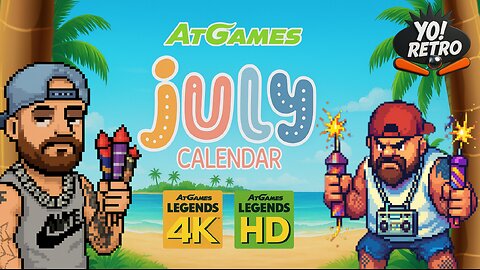Yo! Retro #58 Atgames July Calendar! #atgames #zenstudios #yoretro
