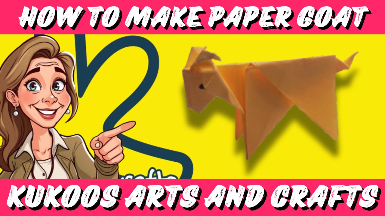 How to Make a Paper Goat | Easy Animal Paper Craft Tutorial