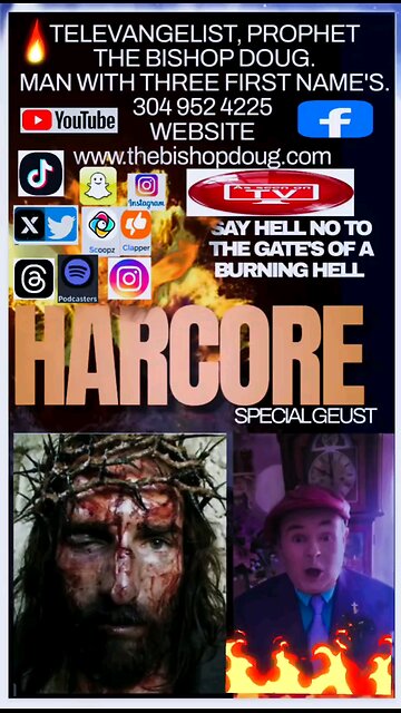 MY NEW WEBSITE www.thebishopdoug.com Televangelist The Bishop Doug. 304 952 4225