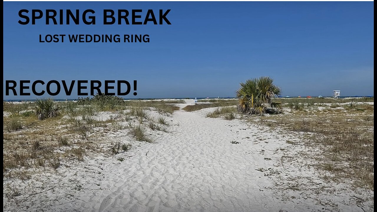 LOST WEDDING RING RECOVERED WITH METAL DETECTOR