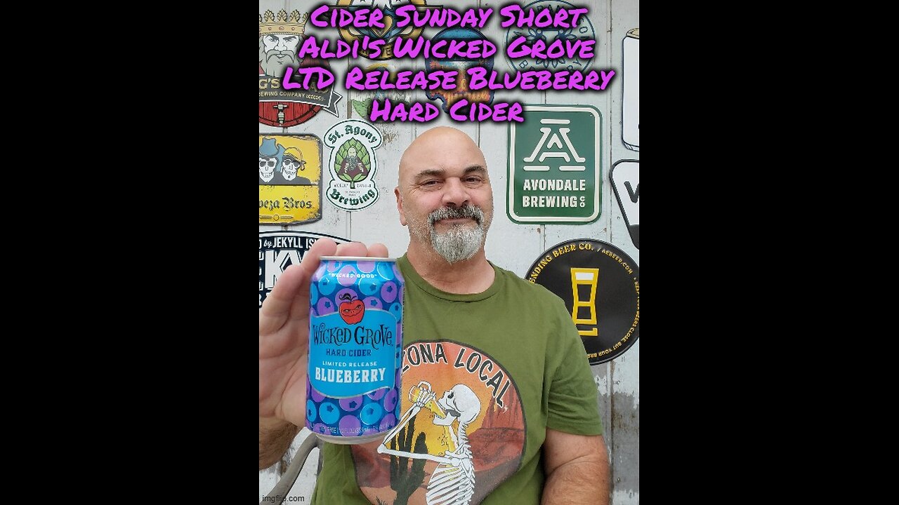 Cider Sunday Short: Aldi's Wicked Grove LTD Release Blueberry Hard Cider