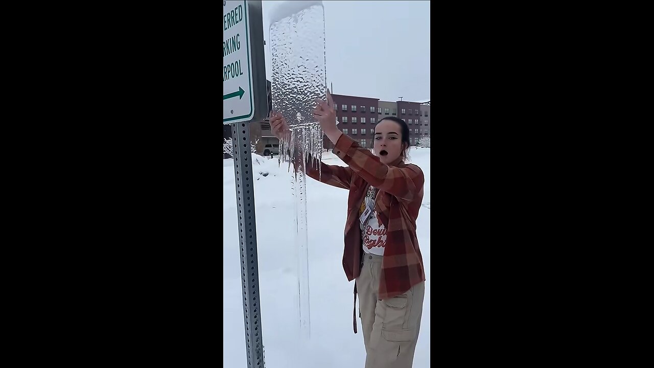 Girl Slices Through ICE Glass Mesmerizing Precision!"