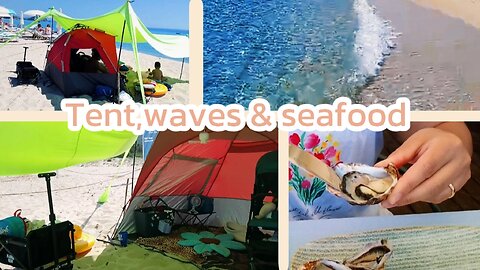 Best Beach Tent & Canopy for Kids 2025☀️ | Temu Review | Beach Vlog Daily Life in Sardinia🌊