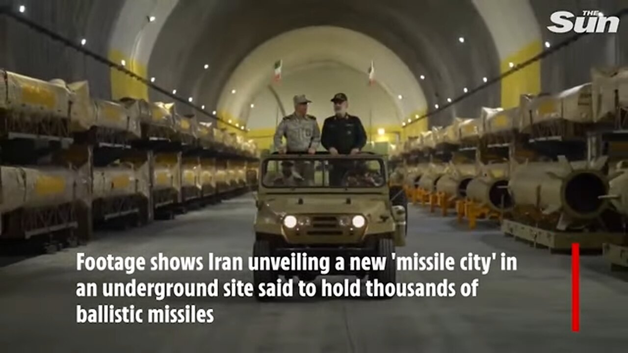Inside Iran's secret underground 'missile city' packed with ballistic weapons