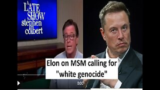 Elon musk on the open advocating for white genocide