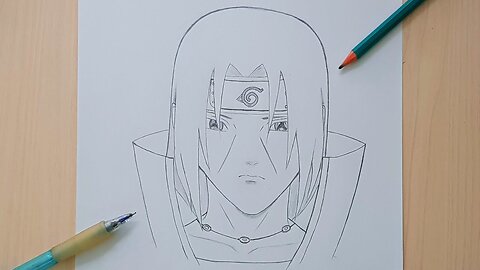 How to Draw Itachi Uchiha - Naruto ｜ Step By Step Easy