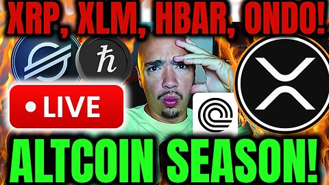 MAJOR XRP LIVE! XLM, CARDANO, HBAR, AND ALL ALTCOINS!