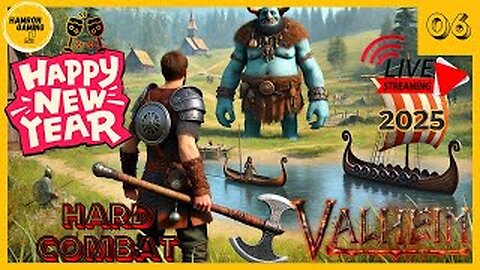 Valheim : A HUGE Open World Viking Survival : Hard Combat : Merry New Year Special
