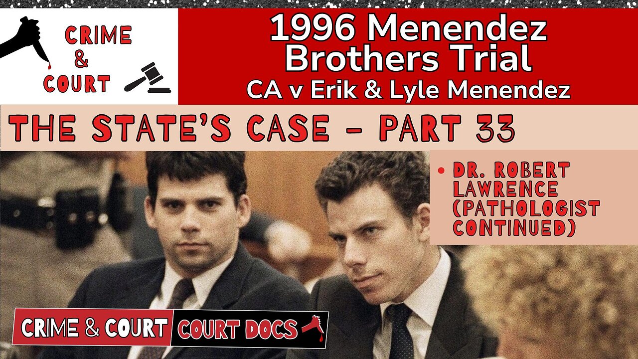 Menendez Brothers 1996 Trial | State's Case - Part 33 (CA v Erik & Lyle Menendez)