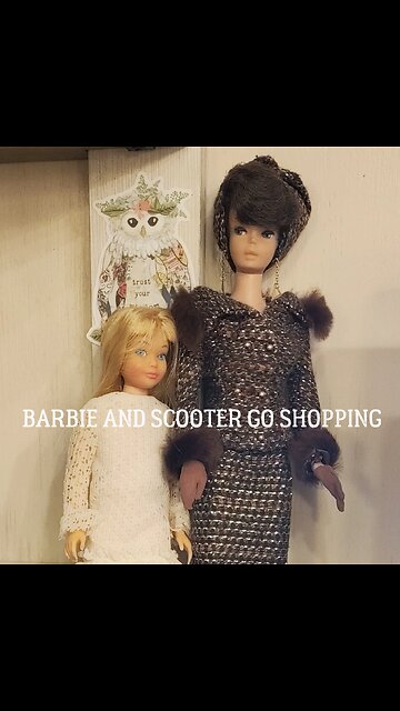 BARBIE AND SCOOTER GO SHOPPING video created by AI