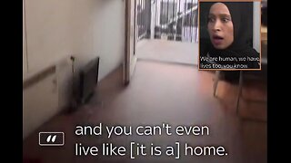 Muslim woman angry - Brit gov temporarily put her & kids in container until FREE house