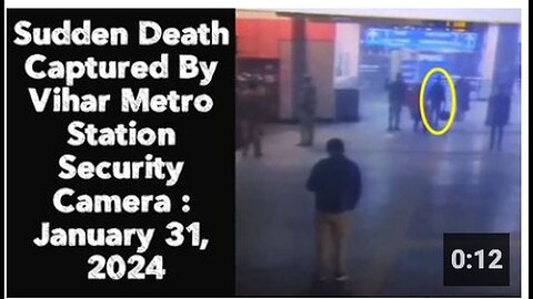 "Vihar Metro Station Security Camera Captures Sudden Death - January 31, 2024"