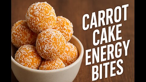 Carrot Cake Energy Bites | Plant-Based Viral Power Snack