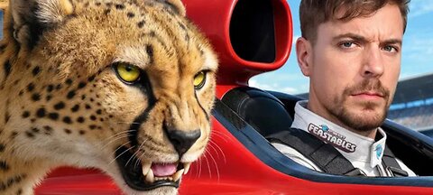 World's Fastest car vs cheetah 🐆
