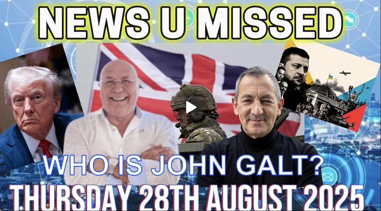 CHARLIE WARD DAILY NEWS THURSDAY AUGUST 27, 2025. WHO IS John Galt?