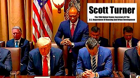 Scott Turner || The 19th United States Secretary Of The U.S. Department Of Housing And Urban Development || Opens President Donald J. Trump's (47) First (1st) Cabinet Meeting In Prayer