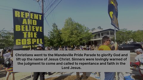 Boldly Preach at Pride Parades