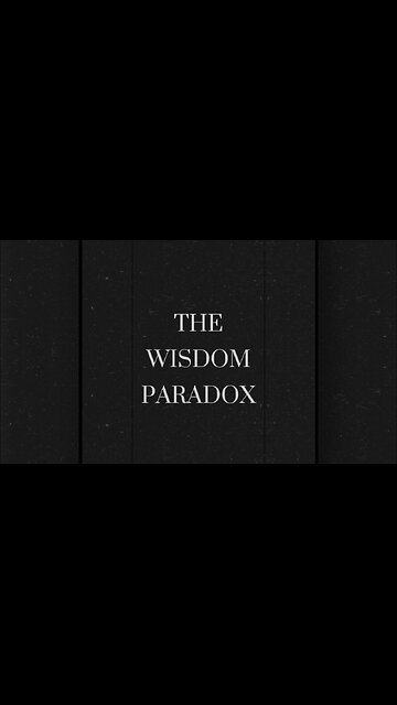 The Wisdom Paradox: Why Slowing Down Makes You Smarter 🧠✨