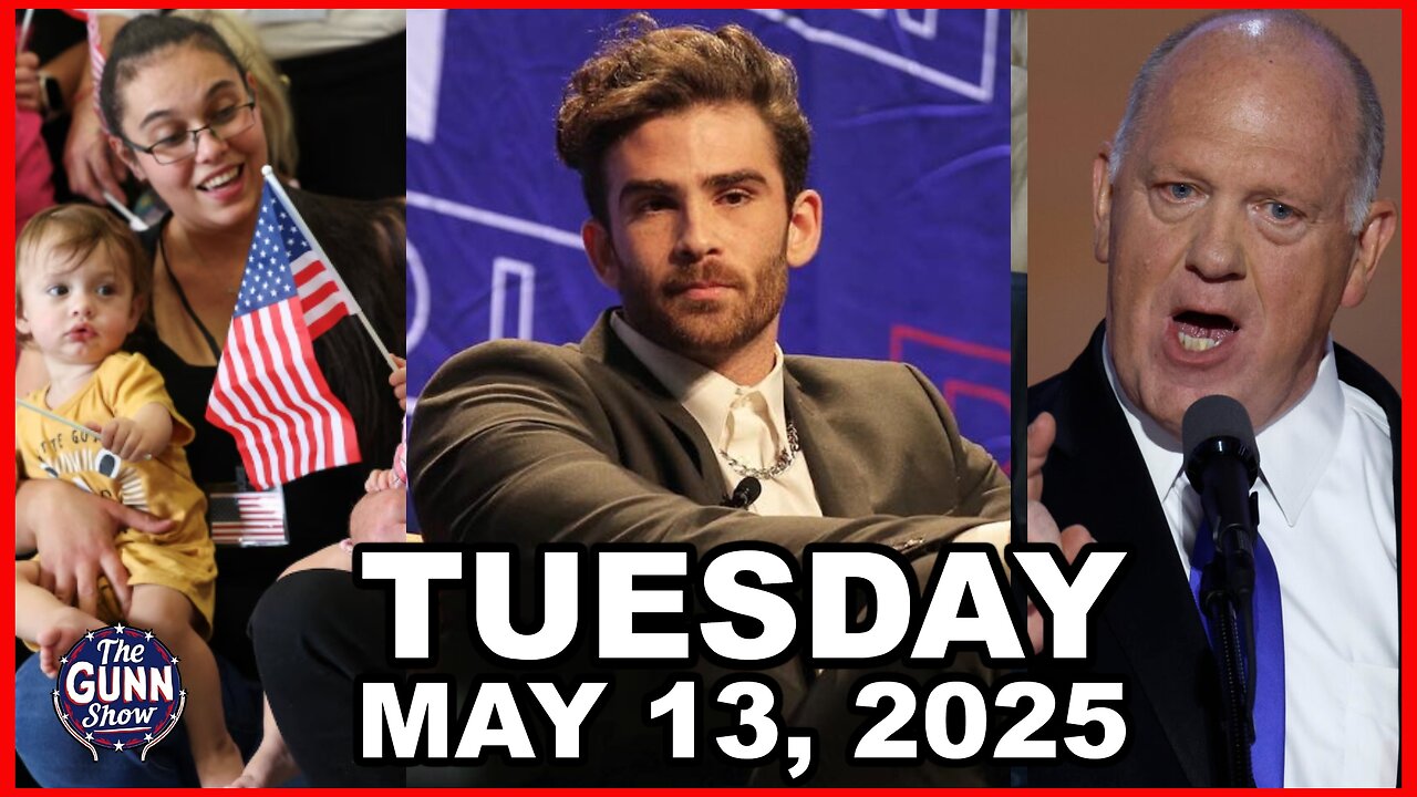 🛑 LIVE: South African Refugees Trigger Leftists, Hasan Piker Detained | The Gunn Show (5/13/25)