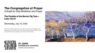 The Parable of the Barren Fig Tree—Luke 13:1-9